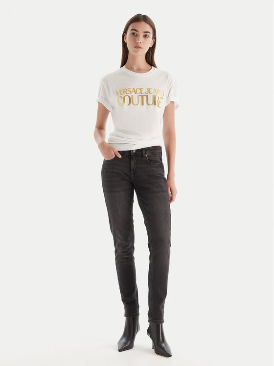Versace Jeans Couture Versace Jeans Couture Jeansy 79HAB5K2 CDWRC Černá Skinny Fit