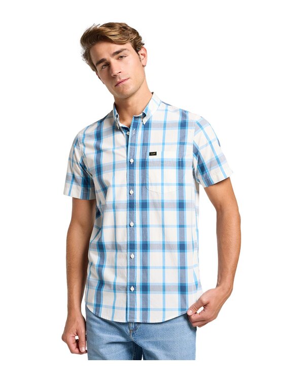 Lee Lee Koszula 112363688 Niebieski Regular Fit