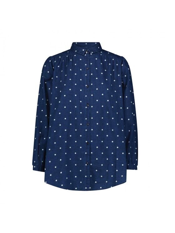 Lee Lee Koszula SHIRRED BLOUSE 112355126 Granatowy Regular Fit