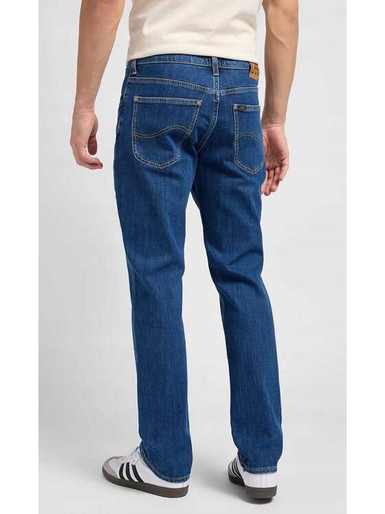 Lee Lee Jeansy Brooklyn Straight Niebieski Regular Fit