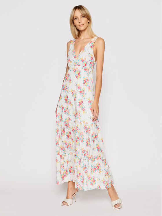 Pepe Jeans Pepe Jeans Φόρεμα καλοκαιρινό Fionas PL952831 Λευκό Regular Fit