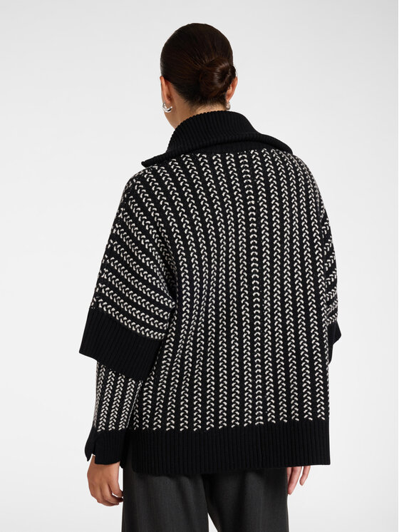 Elena Mirò Elena Mirò Cardigan S604E003748N0A1 Nero Over Fit