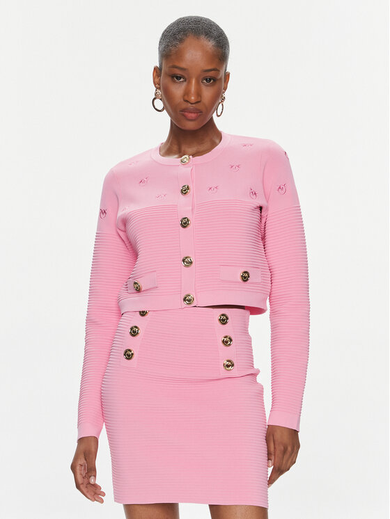 PINKO Pinko Kardiganas Ciliegio 102881 A1LK Rožinė Regular Fit