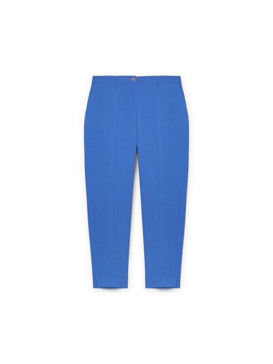 Fiorella Rubino Fiorella Rubino Pantaloni di tessuto P091T004718N009 Turchese Regular Fit