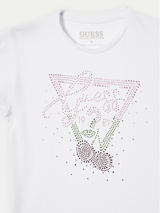 Guess Guess Tricou J5GI01 K6YW4 Alb Regular Fit