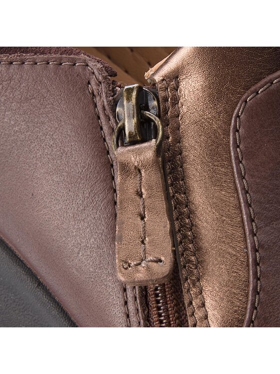 Clarks Clarks Обувки Un Adorn Zip 261370214 Кафяв