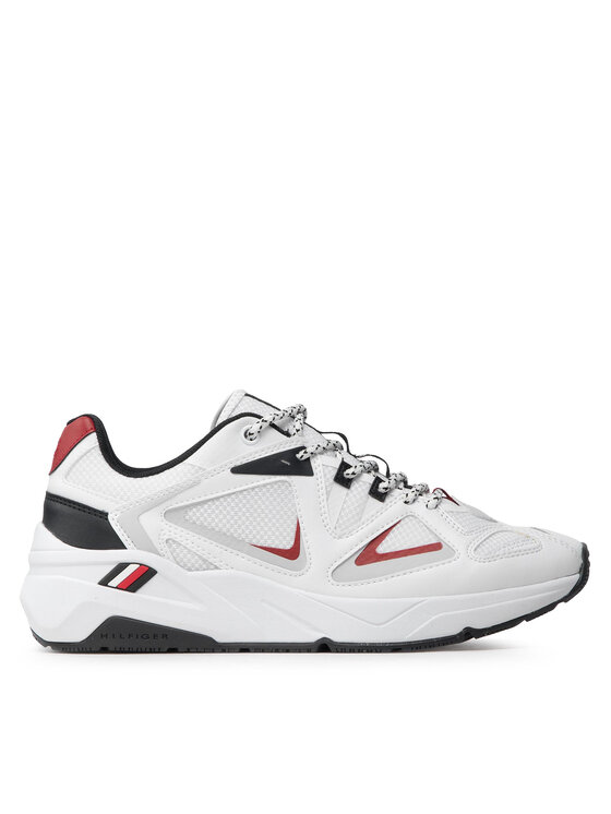Tommy Hilfiger Tommy Hilfiger Sneakersy Tech Runner Mix FM0FM04075 Biały