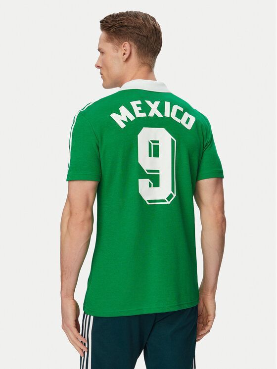 adidas adidas Тениска от техническо трико Mexico Home Jersey 1986 JN3710 Зелен Slim Fit