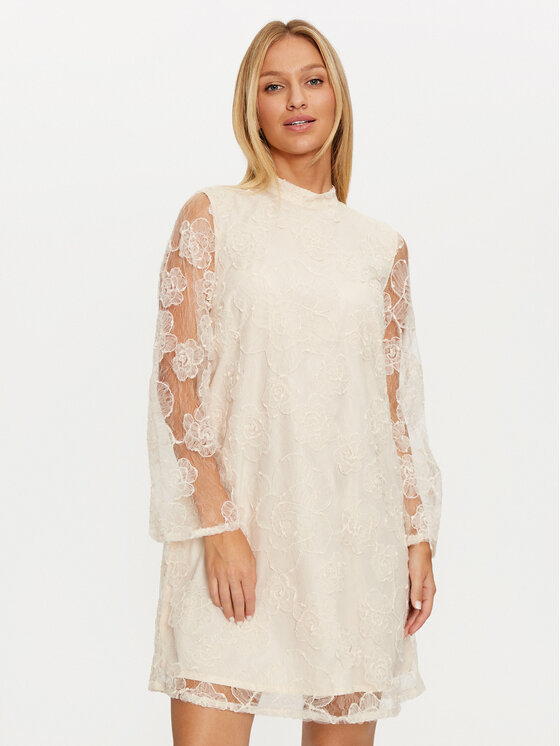 YAS Sukienka koktajlowa Cornelia 26035351 Biały Regular Fit