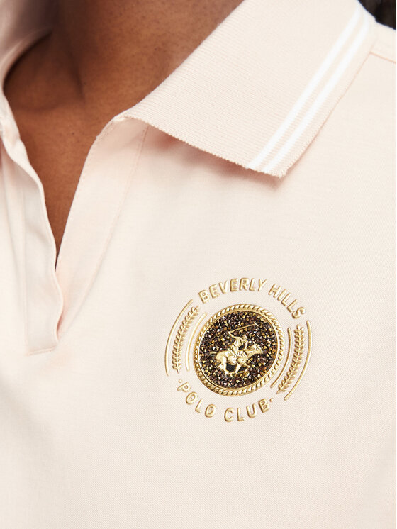 Beverly Hills Polo Club Beverly Hills Polo Club Polo majica L2605-HR Svetlo rožnata Regular Fit