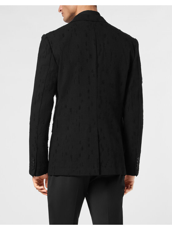 PHILIPP PLEIN PHILIPP PLEIN Marynarka 23179 Czarny Regular Fit