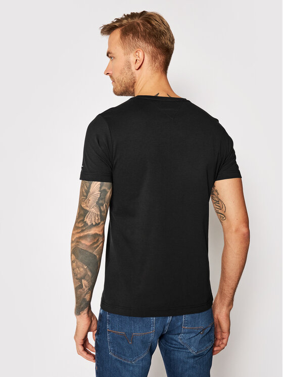 Tommy Hilfiger T Shirt Core Logo Tee MW0MW11465 Czarny Slim Fit Modivo.pl