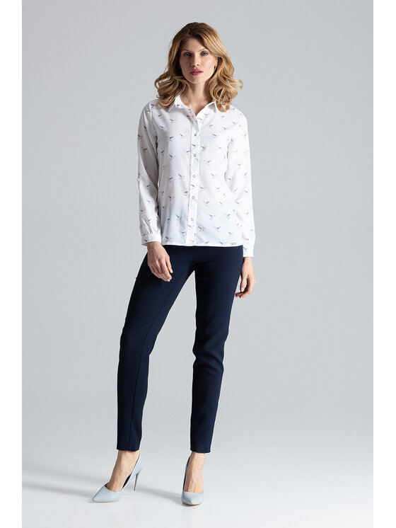 FIGL FIGL Košile M284 Écru Regular Fit
