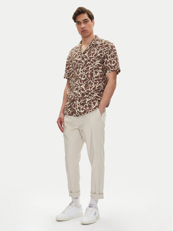 Mustang Mustang Πουκάμισο Layton 1016253 Καφέ Relaxed Fit