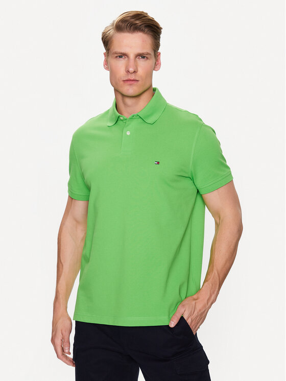 Tommy Hilfiger Tommy Hilfiger Polo marškinėliai 1985 MW0MW17770 Žalia Regular Fit