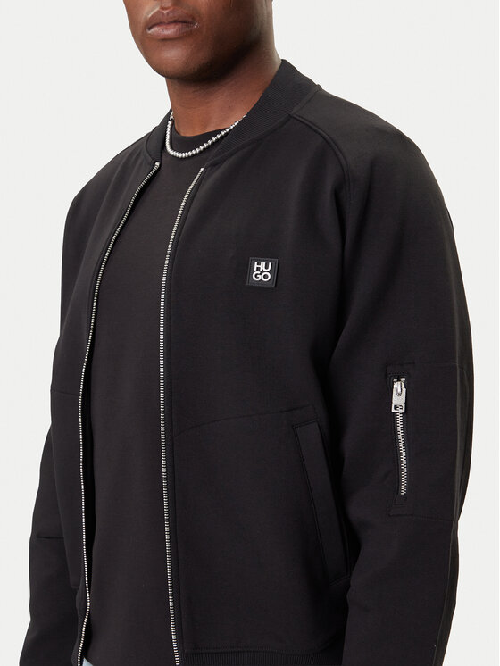 HUGO HUGO Mikina Dargenzip 50542590 Černá Oversize