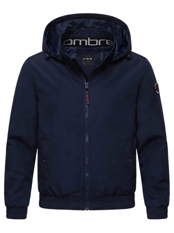 Ombre Ombre Kurtka przejściowa C585 Granatowy Regular Fit
