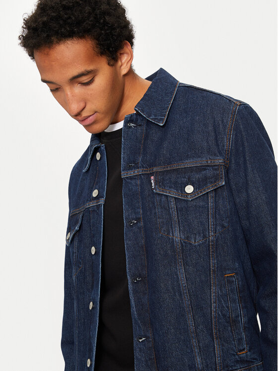 Schott NYC Schott NYC Geacă de blugi TRUCKS Bleumarin Regular Fit
