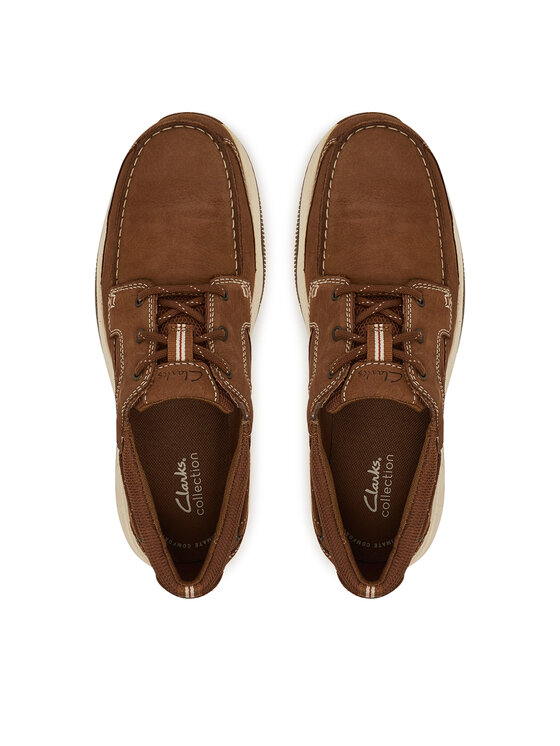 Clarks Clarks Polobotky Sailview Lace 26176971 Hnědá