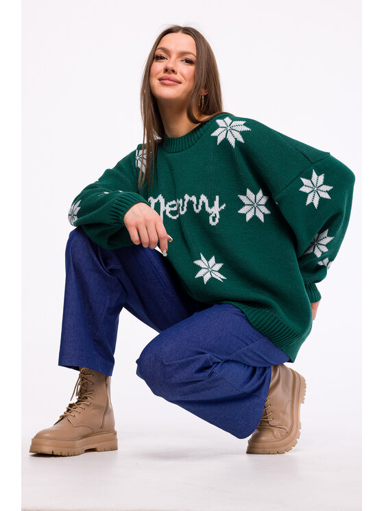 Made of Emotion Made of Emotion Maglione MXS10 Verde Comfort Fit