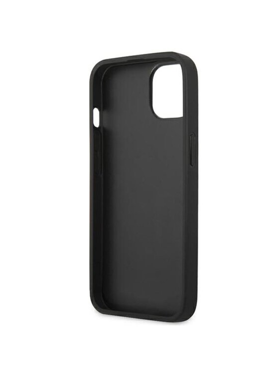 Guess Guess Etui na telefon Saffiano Metal Logo Stripes Szary