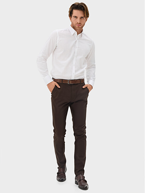 Evenemen Evenemen Chinosy Borgo Brązowy Slim Fit