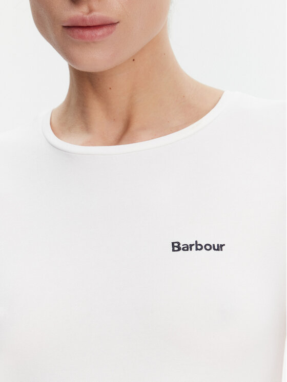 Barbour Barbour T-shirt Saltford LTS0666WH11 Bijela Regular Fit