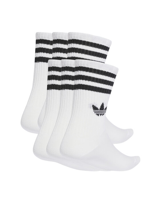 adidas adidas 6er-Set hohe Unisex-Socken 3-Stripes JV7410 Weiß