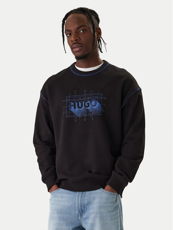 HUGO HUGO Bluză Nothalic 50553505 Negru Regular Fit