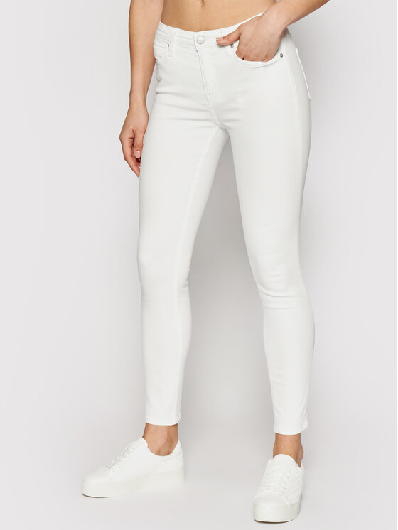 Calvin Klein Jeans Calvin Klein Jeans Jeansy J20J215858 Biały Skinny Fit
