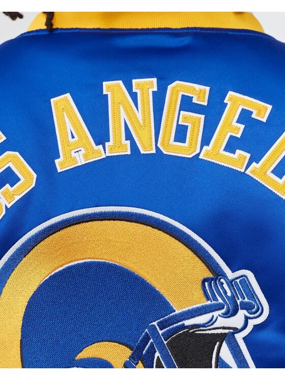 Mitchell & Ness Mitchell & Ness Bundy bomber HEAVYWEIGHT SATIN JACKET LOS ANGELES RAMS Modrá Regular Fit
