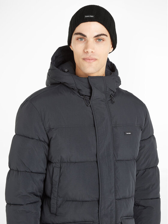 Calvin Klein Calvin Klein Kapa Elevated Rib Beanie K50K510985 Crna