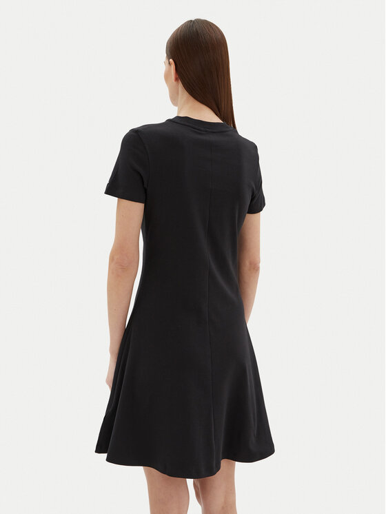 Tommy Hilfiger Tommy Hilfiger Rochie de zi WW0WW45521 Negru Regular Fit