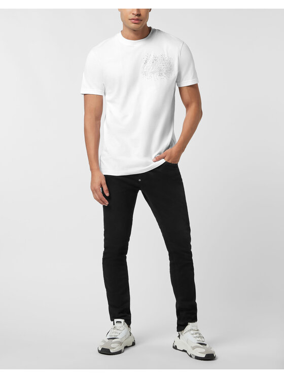 PHILIPP PLEIN PHILIPP PLEIN T-Shirt 26163 Biały Regular Fit