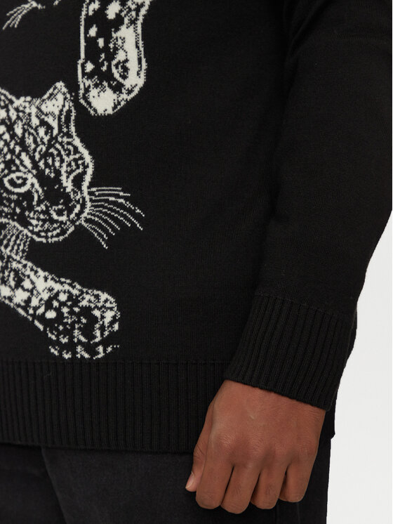 Just Cavalli Just Cavalli Πουλόβερ 77OAFM40 Μαύρο Regular Fit
