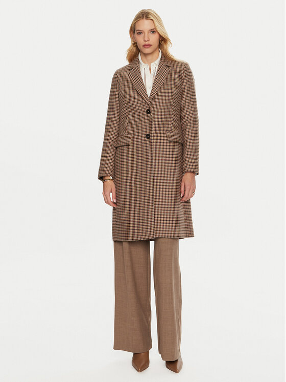 Női Gyapjú kabát Tommy Hilfiger, Méret: 40, Bézs, WW0WW43195