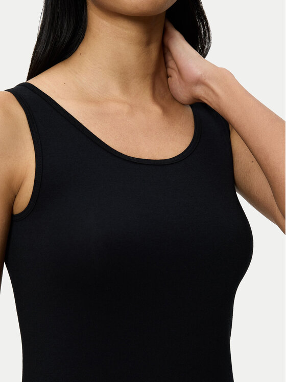 Triumph Triumph Top Sense Of Cotton 10224974 Czarny Slim Fit