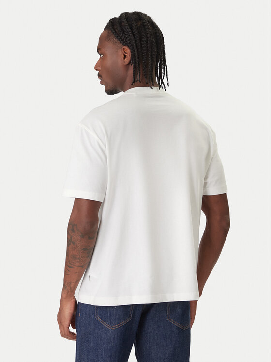 Guess Jeans Guess Jeans Marškinėliai M6RI45 K8HM0 Balta Oversize