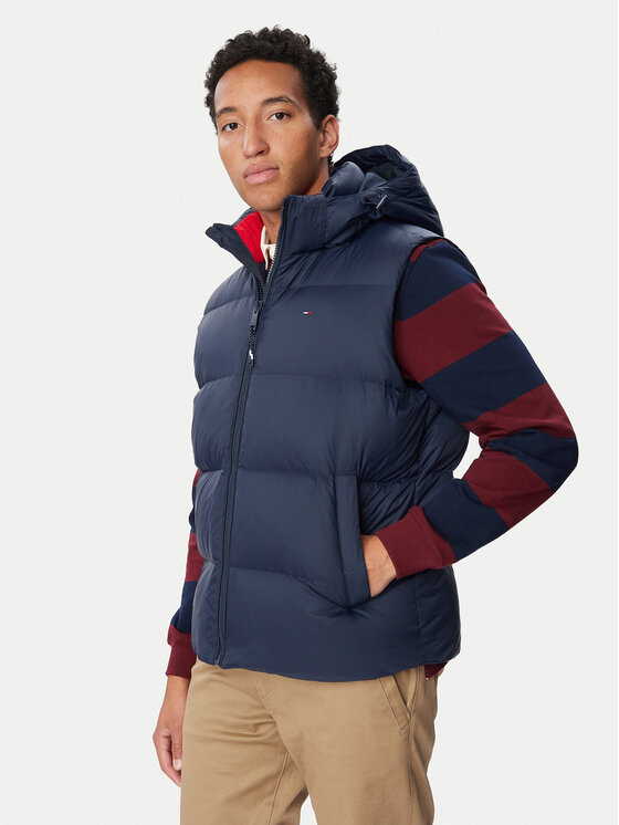 Tommy Jeans Tommy Jeans Kamizelka Essential DM0DM20465 Granatowy Regular Fit