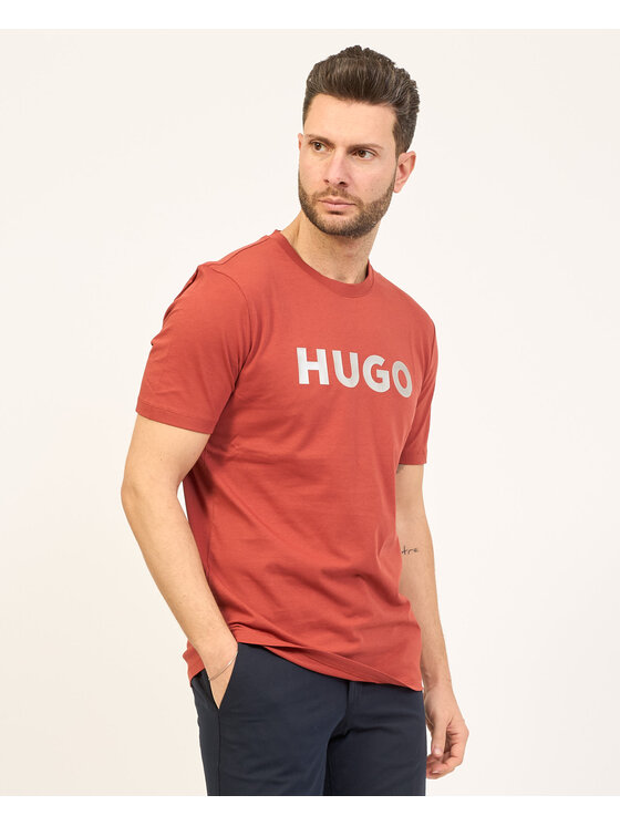 HUGO BOSS T shirt 50506996 Rosso Regular Fit Modivo