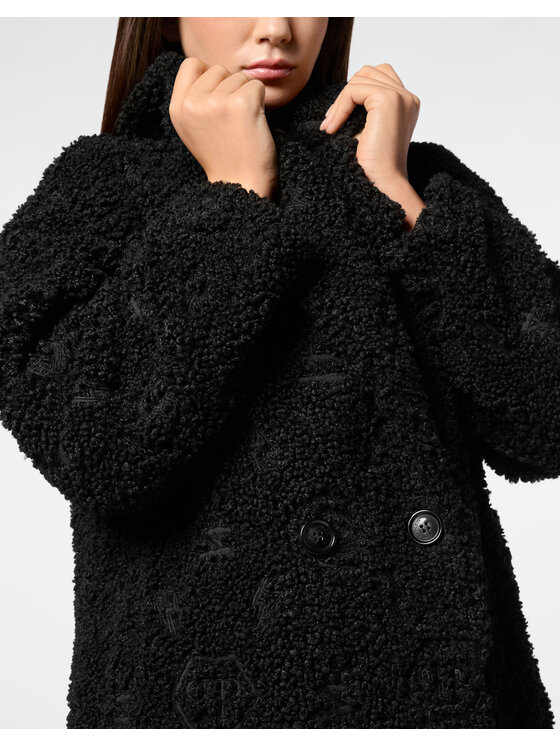 PHILIPP PLEIN PHILIPP PLEIN Cappotto 625 Nero Loose Fit