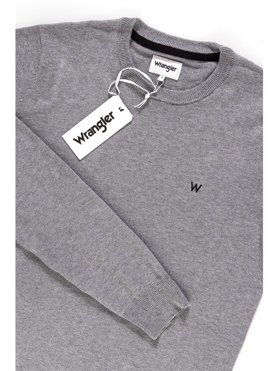 Wrangler Wrangler Maglione CREW KNIT Grigio Regular Fit