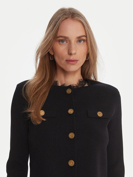 TWINSET TWINSET Кардиган 252TP320A Чорний Regular Fit