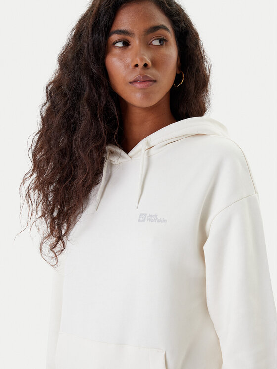 Jack Wolfskin Jack Wolfskin Μπλούζα Essential A63848 Εκρού Regular Fit