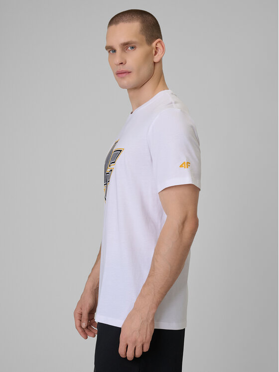4F 4F T-Shirt CITY Biały Regular Fit