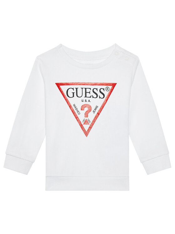 Guess Guess Džemperis L73Q09 KAUG0 Balta Regular Fit