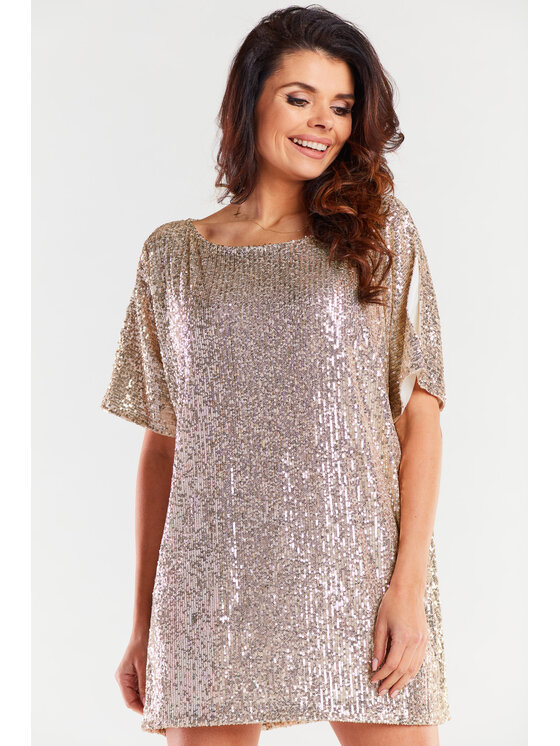 Awama Awama Abito da sera A483 Beige Basic Fit