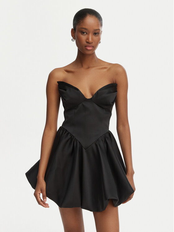 Bardot Bardot Koktel haljina Avella 60137DB Crna Slim Fit