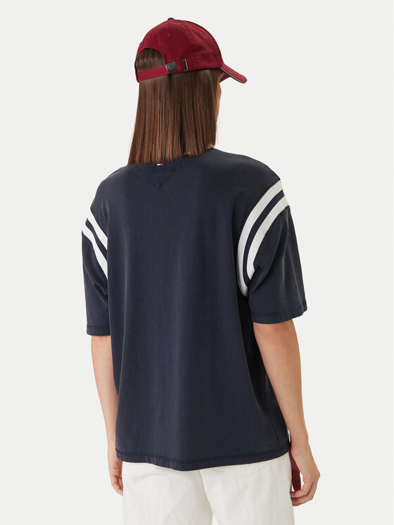Tommy Jeans Tommy Jeans Tricou DW0DW22307 Bleumarin Oversize