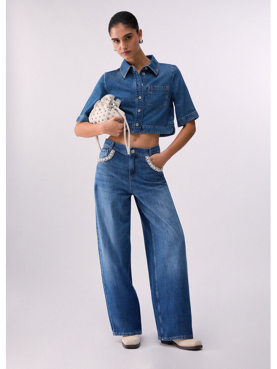Liu Jo Liu Jo Jeansy UA6265DS08279034 Fioletowy Regular Fit